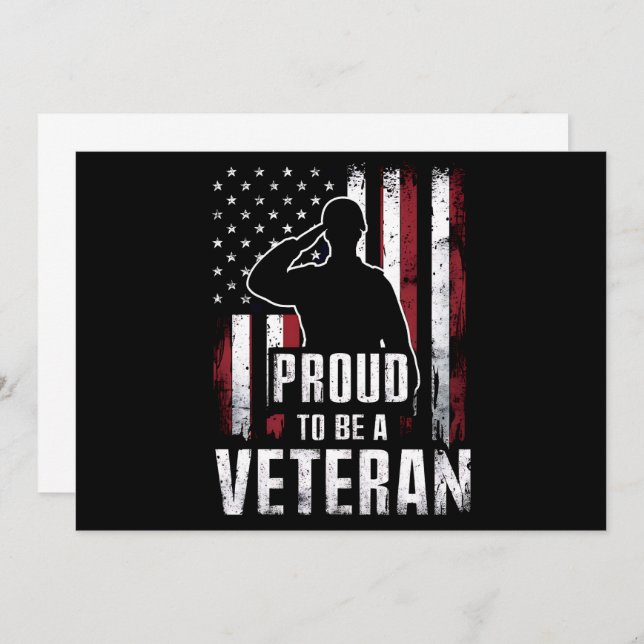 Invitation Fière D'Être Un Vétérinaire De La Fête Des Anciens (Devant / Derrière)