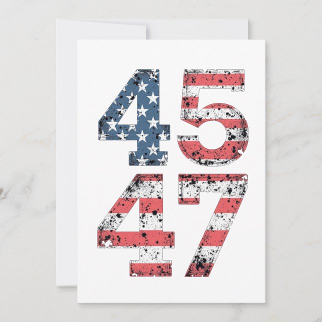 Invitation Fière Maga 47e inauguration gagnée par Trump  (Devant)