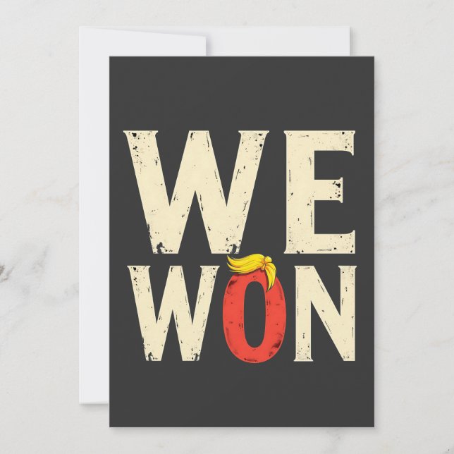 Invitation Fière Maga Trump a gagné Discours de jour d'invest (Devant)