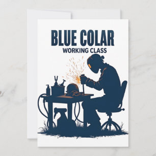 Invitation Fierté de Soudage de la Classe Ouvrière à Col Bleu