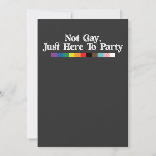 Invitation Fierté LGBT Pas Gay Juste Ici Pour Soutenir La Fêt