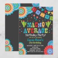Invitation Fiesta 21e anniversaire Nacho Moyenne 2