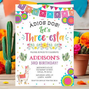 Invitation Fiesta 3e anniversaire