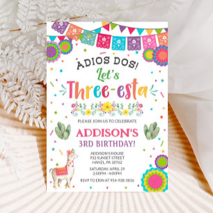 Invitation Fiesta 3e anniversaire