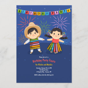 Invitation Fiesta, Anniversaire de enfant latino-américain