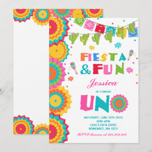 Invitation Fiesta Anniversaire Fiesta Fun Se Trans