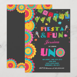 Invitation Fiesta Anniversaire Fiesta Fun Se Trans