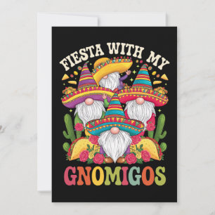 Invitation Fiesta Avec Mes Gnomigos Gnome Cinco De Mayo