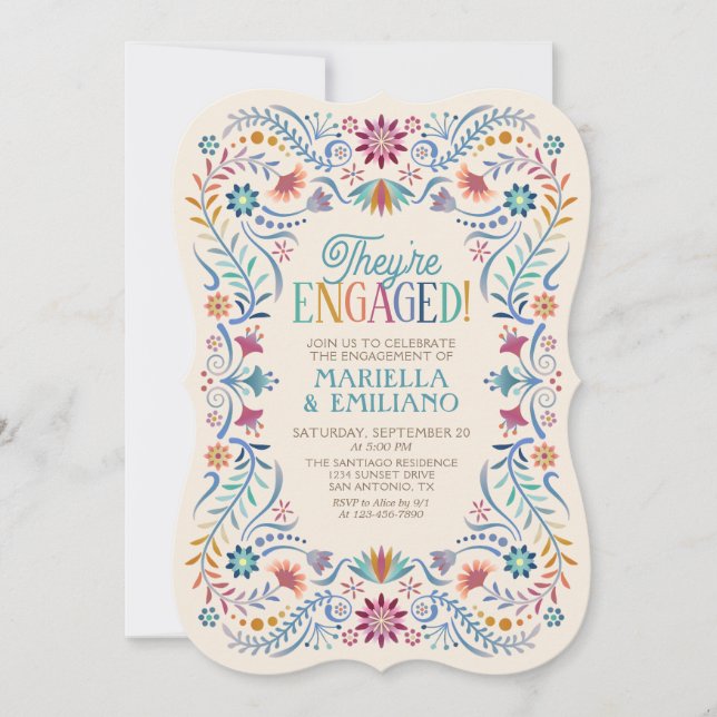 Invitation Fiesta Boho (Devant)