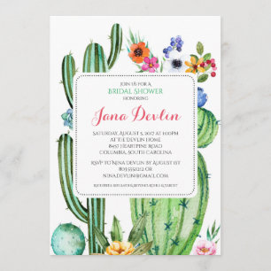 Invitation Fiesta Bridal Shower 5"x7" Sud-ouest