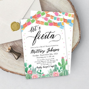 Invitation Fiesta Bridal Shower Taco Mexicaine