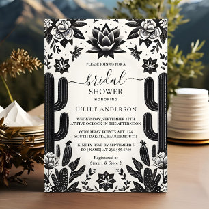 Invitation Fiesta Cactus Love In Bloom Mexicains Fête des mar