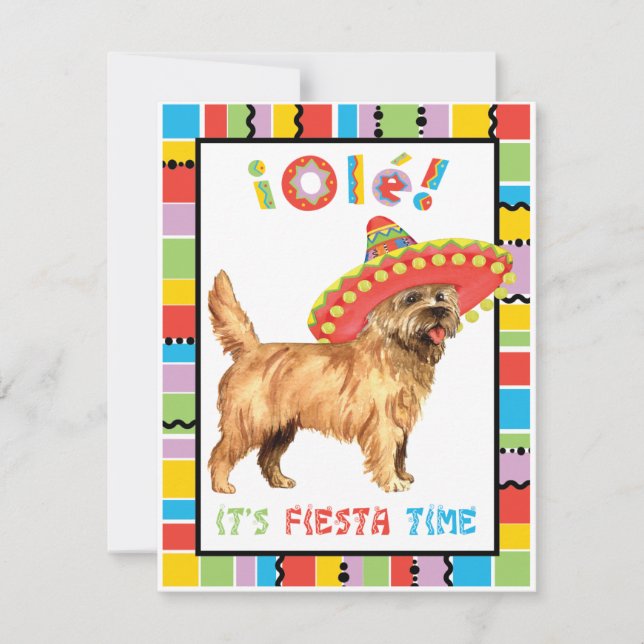Invitation Fiesta Cairn Terrier (Devant)