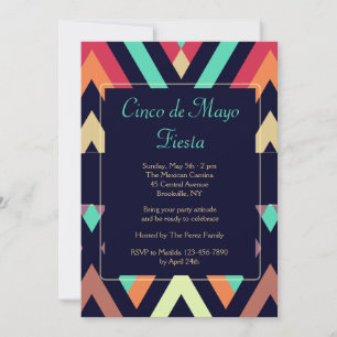 Invitation Fiesta Chevron