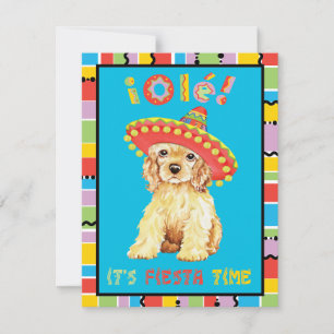 Invitation Fiesta Cocker Spaniel