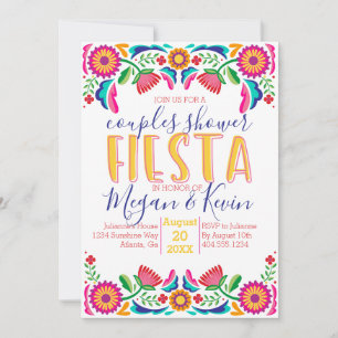 Invitation Fiesta Couples Douche,