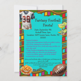 Invitation Fiesta de football Imaginaire