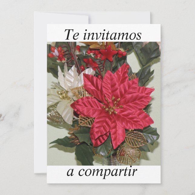 Invitation fiesta de Navidad d'invitacion (Devant)