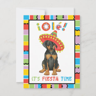 Invitation Fiesta Doberman Pinscher