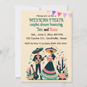 Invitation Fiesta Douche Couples Modifiable
