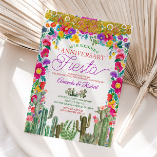 Invitation Fiesta du 60e anniversaire du Mariage du Mexique
