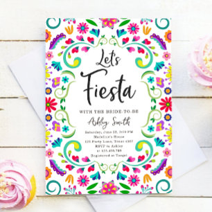 Invitation Fiesta Floral Fiesta Fête des mariées mexicaine