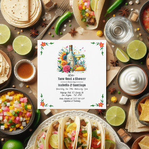 Invitation Fiesta Floral Taco à propos d'une douche à deux