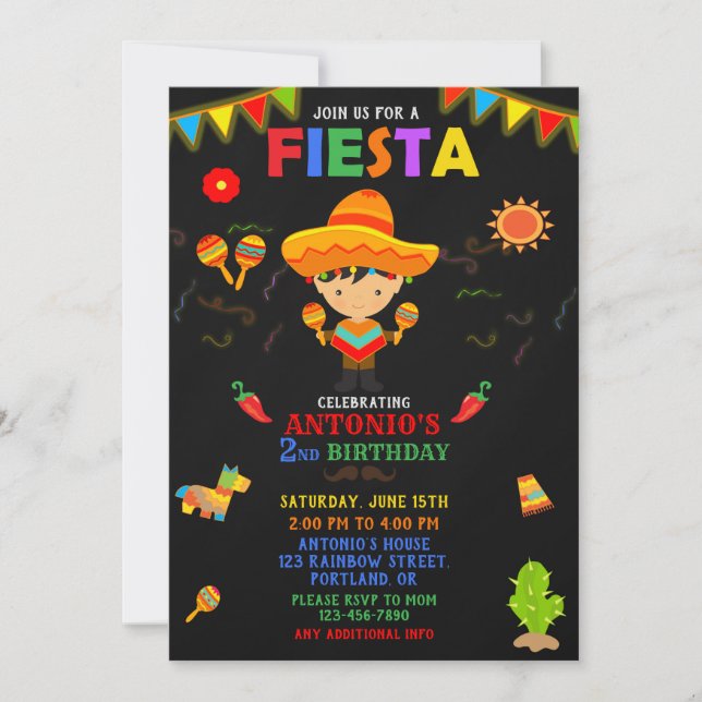 Invitation Fiesta Invitation Fiesta (Devant)