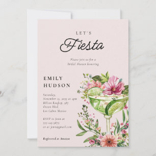 Invitation Fiesta Margarita Fête des mariées florale