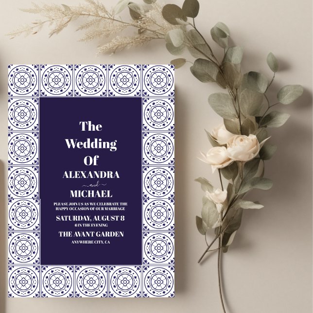 Invitation Fiesta Mariage Floral coloré mexicain (Créateur téléchargé)