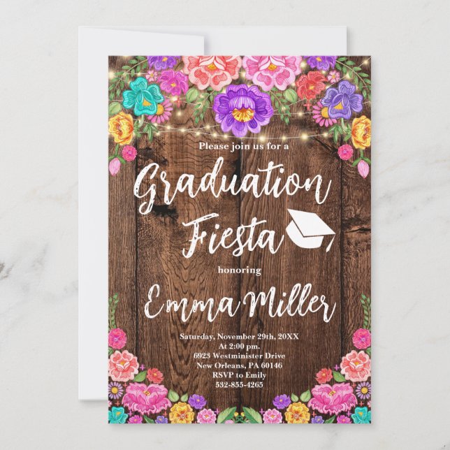 Invitation Fiesta mexicaine (Devant)