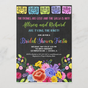 Invitation Fiesta nuptiale couple de douche