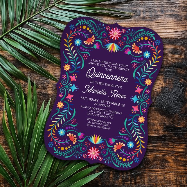 Invitation Fiesta Quinceanera (Créateur téléchargé)