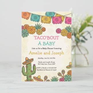 Invitation Fiesta Taco Bout a Baby Shower