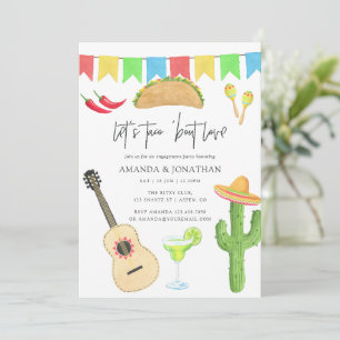Invitation Fiesta Taco Mexicaine à propos de l'amour