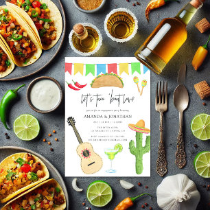 Invitation Fiesta Taco Mexicaine à propos de l'amour