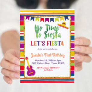 Invitation Fiesta Taco pour 5 ans
