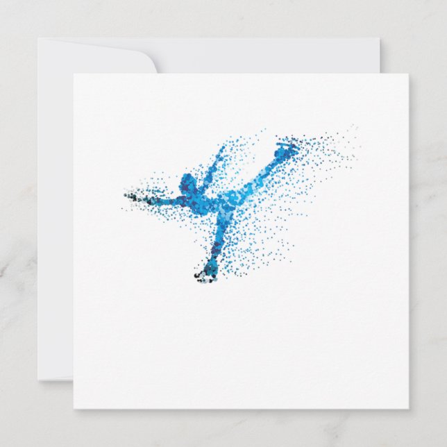 Invitation Figure Skating Girl Winter Sports Gift (Devant)