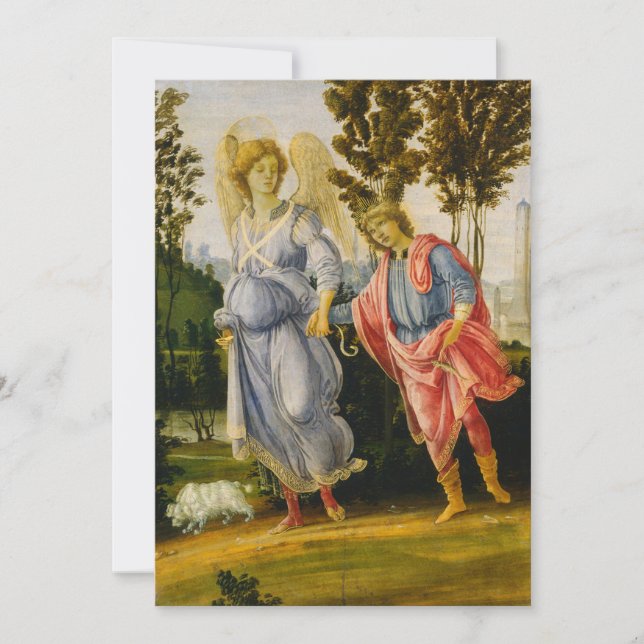 Invitation Filippino Lippi - Tobias et l'ange (Devant)