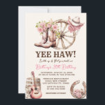 Invitation Fille à couilles Occidentale Anniversaire 21e, 30e<br><div class="desc">Cowgirl Boot Floral Western Invitation. Rustique 21e,  30e ou 40e anniversaire de la cow-girl occidentale.</div>