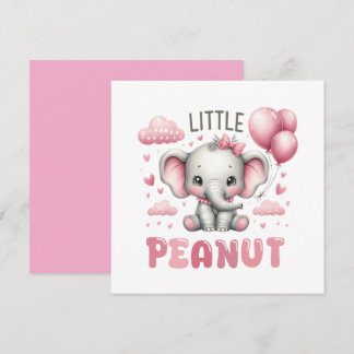 Invitation Fille adorable petite cacahuète 