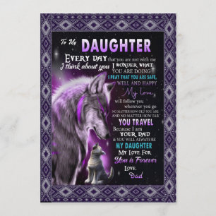 Invitation Fille aimée   Lettre à ma fille Amour pour toi