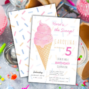 Invitation Fille Anniversaire estival