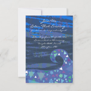 Invitation Fille avec étoiles dans sa Bat mitzvah de cheveux