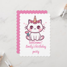 Fille Caticorn anniversaire