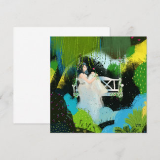 Invitation Fille dans le saule