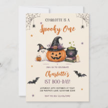 Fille de 1 an d'anniversaire Halloween Fantôme Eff