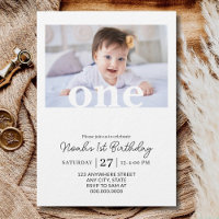 Fille de 1er anniversaire photo modifiable Premier