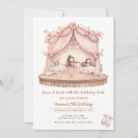 Fille de 5 ans danse et tournoie de ballerine 