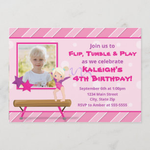 Invitation Fille de blonde d'invitation d'anniversaire de
